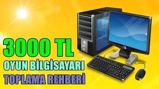 3000 TL YE PC TOPLAMA MONİTÖRMOUSEKLAVYE DAHİL