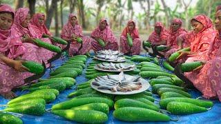 Hilsa Fish Black Gram & Bottle Gourd Mixed Gravy Recipe - Delicious Bengali Village Food Ghonto