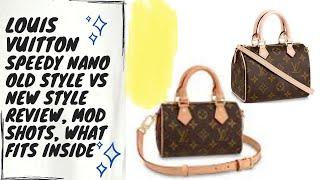 LOUIS VUITTON NANO SPEEDYS REVIEW MOD SHOTS & WHAT FITS INSIDE