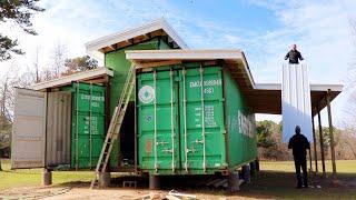 We Built An Off Grid SHIPPING CONTAINER HOME start to finish