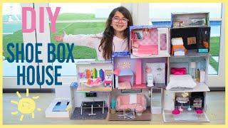 PLAY  SHOEBOX DOLL HOUSE made from recyclables