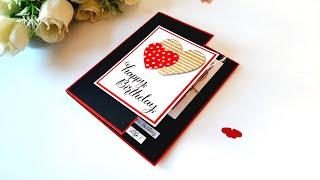 Beautiful Handmade Birthday card  DIY Greeting card for Birthday  Tutorial