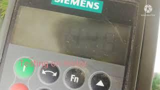 Siemens micromaster vfd f001 fault solved