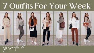 7 Outfits For Your Week EP 4 - Third Trimester Maternity Outfit Ideas How to dress cute pregnant