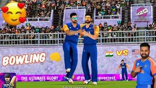 Rohit Sharma BOWLING  against USA  INDIA vs USA  Jaspreet Bumrah Bowling  2024 T20 WORLD CUP #3