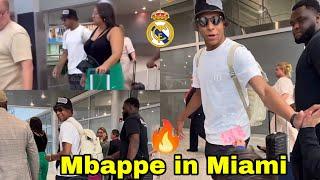 Real Madrid KYLIAN MBAPPE STORMS MIAMIUSA FOR VACATION Mbappe Arrives in USA for Holidays