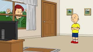 Caillou Locks His Dad Out of the HouseGrounded