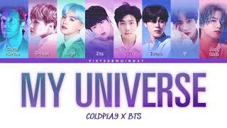 Color Coded Vietsub  My Universe - Coldplay x BTS  Lyrics Video HanRomVieEng