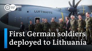 Germany sends first soldiers for permanent Lithuania force  DW News