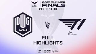 DK vs T1 Highlights ALL GAMES 2021 LCK Summer Split Finals  DWG vs T1