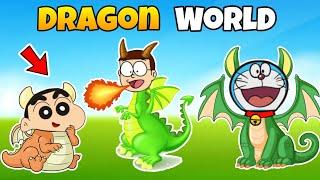 Shinchan And Nobita Going Dragon World   Shinchan And Nobita Game  Funny Game