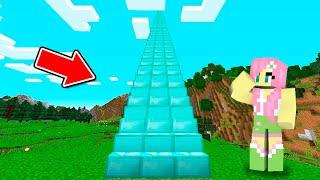 Fluttershy Climbing Up Hidden Staircase In Minecraft