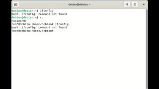 how to Fix linux debian bullseye  ifconfig bash ifconfig command not found 