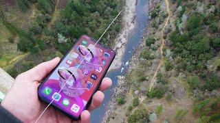 Dropping iPhone 11 Pro Down Tallest Bridge Using ZipLine Will it Survive?