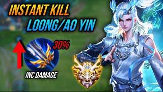 INSTANT KILL BUILD & ARCANA FOR AO YINLOONG  HONOR OF KINGS AO YINLOONG FULL GAMEPLAY GRANDMASTER