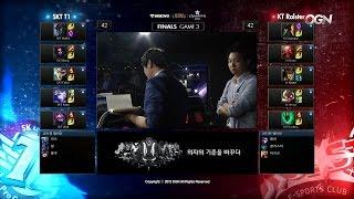 SKT vs KT Game 3 Highlights - SK TELECOM T1 vs KT ROLSTER – PLAYOFFS FINALS LCK Champions KR Summer