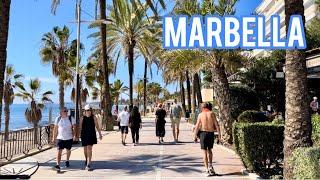 Marbella Seafront Walk Spain  4K HD February 2 2024