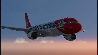 Aerofly FS 4  default A320  LIEA-LFKJ  from Takeoff to Landing