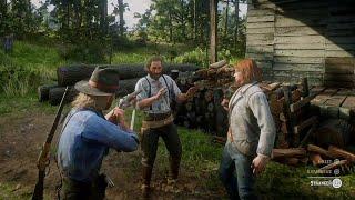 A Hidden Dialogue If Youve Robbed The Lonnies Shack Before The Mission With Sean - RDR2