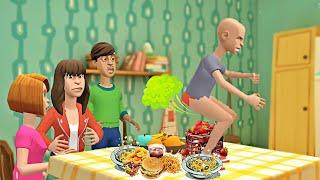 Classic Caillou Fárts During Dinner Ruined Family Dinner Punishments Grounded S4 EP23