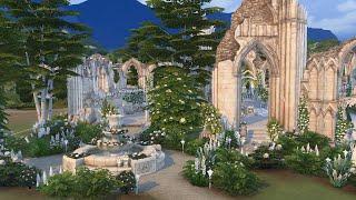 Wedding venue in Ruins  THE SIMS 4  NO CC  stop motion