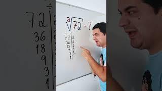 Raíz INCRÍVEL do Mr Bean da Matemática #shorts