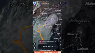 cyclone biparjoy live tracking #shorts #cyclonebiparjoyupdate #imd