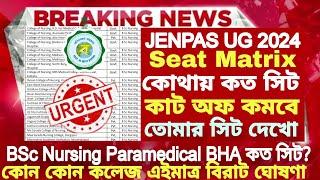 JENPAS UG 2024 Seat Matrix JENPAS UG Cut off marks 2024JENPAS UG CounsellingJENPAS Seat Matrix