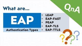 EAP Authentication types - LEAP EAP-FAST PEAP EAP-TLS EAP-TTLS