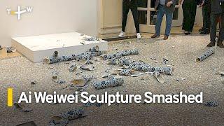 Chinese Artist Ai Weiweis Sculpture Smashed at Italy Exhibition｜TaiwanPlus News