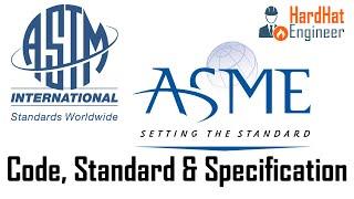 What is the difference between Code Standard & Specification?