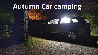 Solo fall camping  How beautiful autumn in Canada part 1