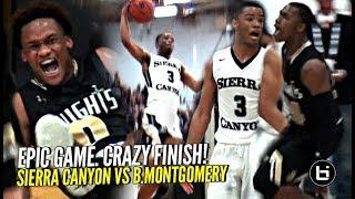 NBA LEGENDS Witness EPIC Playoff COMEBACK Sierra Canyon vs Bishop Montgomery CRAZY ENDING