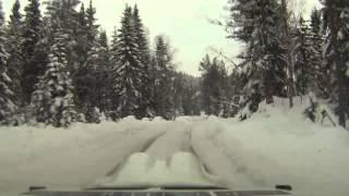 2014. Rally Special Stage. Sweden. Anttila. Mitsubishi EVO. OnBoard