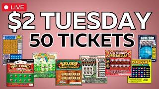 WEEKLY SERIES $2 TUESDAYSCRATCHING LOTTERY TICKETS FROM MULTIPLE STATES DURING MY LIVESTREAM