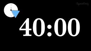 40 dakika GERİ SAYIM  40 minutes COUNTDOWN  #zamanıyönet #timer