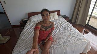 HOT TATTOO THAI LADY INVITE ME TO HER ROOM IN PATTAYA THAILAND 