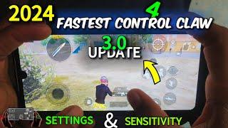 Fastest 4 Finger Control claw  Pubg Control Settings  Best Control Setup + Code • PUBGBGMI