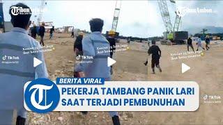 Viral Video Detik-detik Pekerja Tambang di Morowali Panik Berlarian Saat Terjadi Pembunuhan