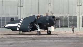 TBM Avenger Start Up and Take Off from Hagerstown Regional Airport May 27 2014