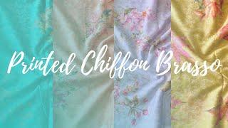 Sarees  Printed Chiffon brasso sarees  Garden Vareli  Chiffon sarees