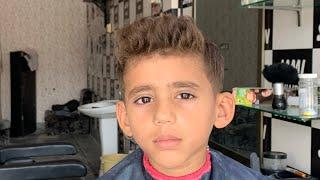 ASMR Boy Gets Haircut By Barber   2024