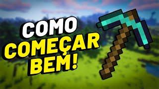 14 DICAS para COMEÇAR BEM no MINECRAFT SURVIVAL