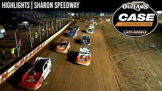 World of Outlaws CASE Construction Late Models  Sharon Speedway  July 13 2024  HIGHLIGHTS
