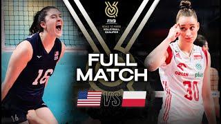  USA vs  POL - Paris 2024 Olympic Qualification Tournament  Full Match - Volleyball