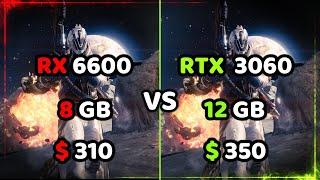 RX 6600 vs RTX 3060 - Test in Top 10 Games - 2023