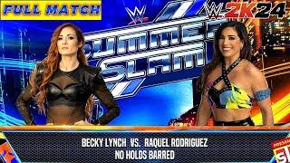 FULL MATCH  BECKY LYNCH  vs RAQUEL RODRIGUEZ  WWE 2K24 #wwe #wwe2k24