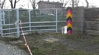 Ostritz Bahnhofsstraße-Krzewina  Grunau Border Crossing DE-PL Grenzübergang 2009