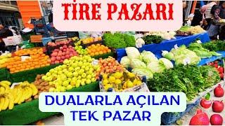 TİRE - DÜNYANIN İKİNCİ TÜRKİYENİN EN BÜYÜK PAZARI #köy #köyhayatı #pazar#tire