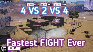 This Is INSANE FIGHT 4V2V4  PMPL PUBGMOBILE